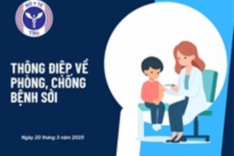 Thông điệp về phòng, chống bệnh sởi